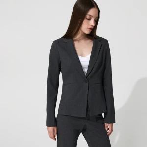 Grafitowa taliowana marynarka jednorzędowa House