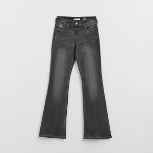 Grafitowe jeansy dzwony bootcut z niskim stanem House szary