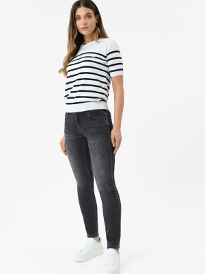 Grafitowe jeansy, Slim Fit, D-MONTANA 15 Volcano