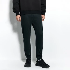 Grafitowe spodnie joggery bawełniane House