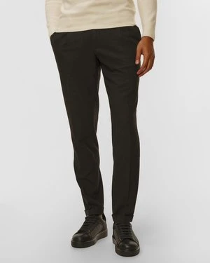 Grafitowe Spodnie Męskie Alberto Barista Flannel Look