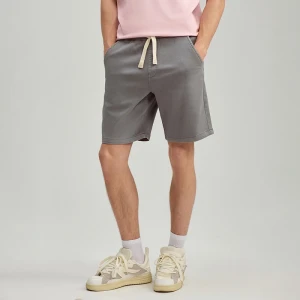 Grafitowe szorty relaxed fit na gumce z troczkami House