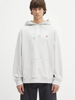 Zdjęcie produktu Gramicci bluza bawełniana One Point Hooded Sweatshirt męska kolor szary z kapturem gładka G307.FT