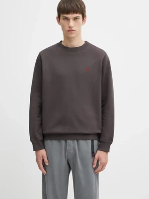 Gramicci bluza One Point Crew męska kolor brązowy melanżowa G308.FT