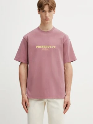 Gramicci FOOTPRINTS TEE PIGMENT DYED t-shirt basic bawełniany męski