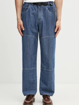 Gramicci JAPANESE CHAMBRAY DOUBLE KNEE jeansy loose męskie