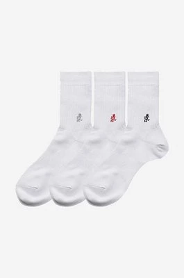 Gramicci skarpetki 3-pack Basic Crew Socks męskie kolor biały SX.M04-White