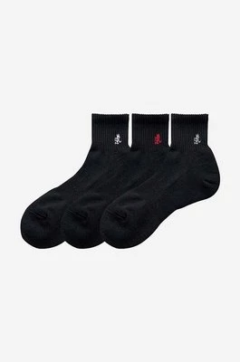 Gramicci skarpetki 3-pack Basic Short Socks męskie kolor czarny SX.M03-black