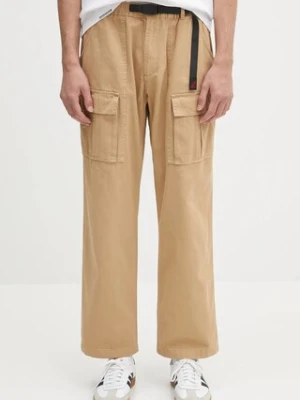 Gramicci spodnie bawełniane Front Cargo Pant męskie kolor beżowy w fasonie cargo G5SM.P089
