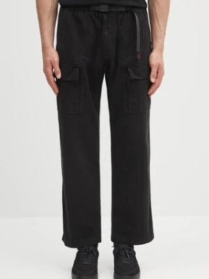 Gramicci spodnie bawełniane Front Cargo Pant męskie kolor czarny w fasonie cargo G5SM.P089
