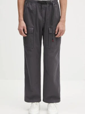 Gramicci spodnie bawełniane Front Cargo Pant męskie kolor szary w fasonie cargo G5SM.P089