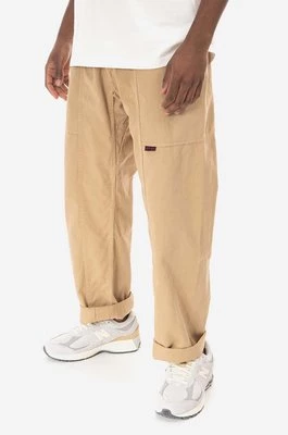 Gramicci spodnie bawełniane Gadget Pant kolor brązowy proste G105.OGT-BRAZOWY