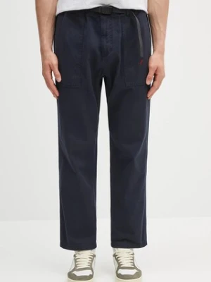 Gramicci spodnie bawełniane Loose Tapered Ridge Pant kolor granatowy proste G114.OGT