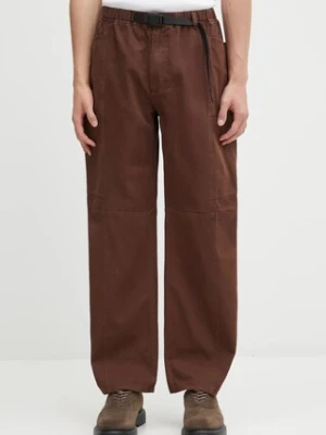 Gramicci spodnie bawełniane Voyager Pant kolor brązowy proste G5SM.P086