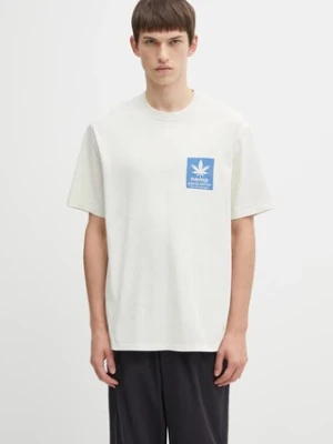 Gramicci t-shirt bawełniany Hemp męski kolor beżowy z nadrukiem G5FU.T081