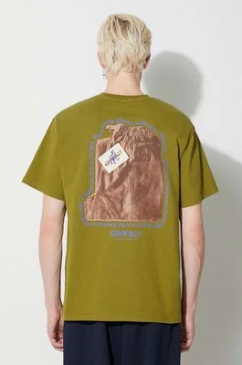 Gramicci t-shirt bawełniany Og Gadget Pant Tee męski kolor zielony z nadrukiem G3FU.T066