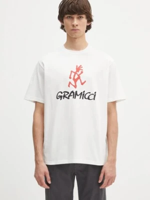 Gramicci t-shirt Gramicci Logo Tee męski kolor biały z nadrukiem G4SU.T097