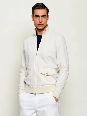 Gran Sasso Kurtka | Regular Fit | z dodatkiem lnu
