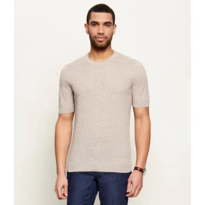 Gran Sasso Lniany t-shirt | Slim Fit