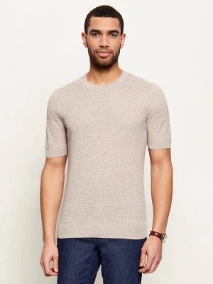 Gran Sasso Lniany t-shirt | Slim Fit