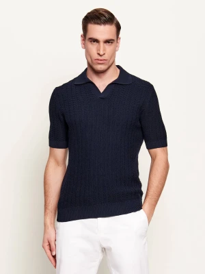 Gran Sasso Polo | Regular Fit granatowy
