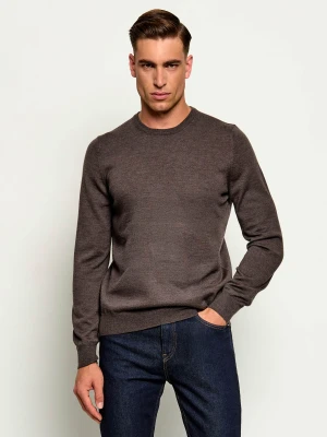 Gran Sasso Wełniany sweter | Regular Fit brązowy