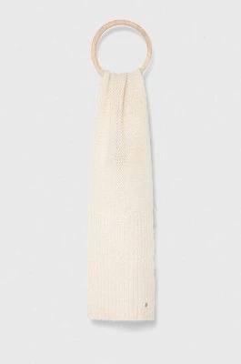 Granadilla szalik wełniany kolor beżowy gładki