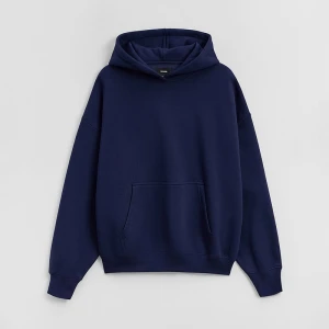 Granatowa bluza basic z kapturem House