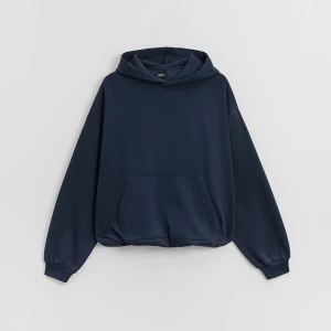 Granatowa bluza bomber z kapturem basic House