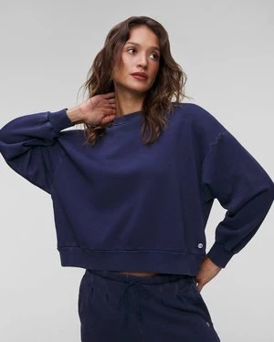 Granatowa Bluza Damska Deha