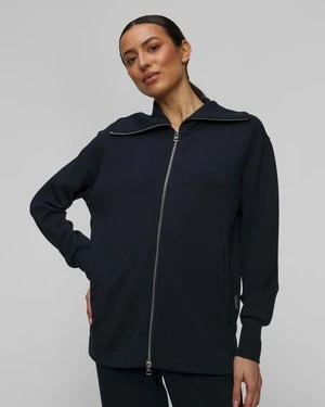 Granatowa Bluza Damska Varley Raleigh Zip Through Sweat