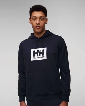 Granatowa Bluza Męska Helly Hansen Hh Box Hoodie