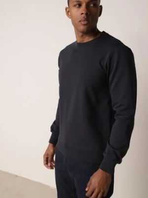 Granatowa Bluza o Klasycznym Kroju z Bawełną Merinne glo-story