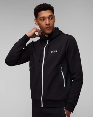 Granatowa bluza rozpinana męska Hugo Boss Saggy