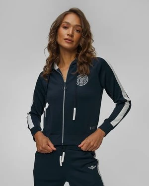 Granatowa bluza z kapturem damska Aeronautica Militare