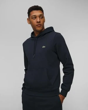 Granatowa Bluza Z Kapturem Męska Lacoste