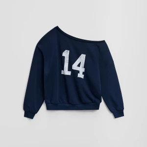 Zdjęcie produktu Granatowa bluza z nadrukiem 14 House
