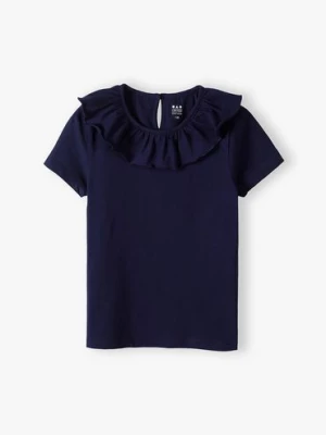 Granatowa bluzka dziewczęca z kołnierzykiem - Limited Edition