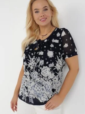 Zdjęcie produktu Granatowa Bluzka Elilis