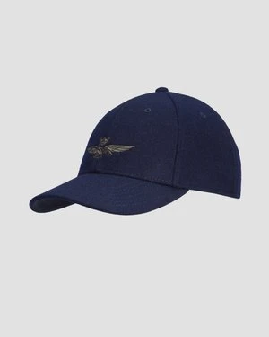 Granatowa Czapka Wełniana Z Daszkiem Aeronautica Militare