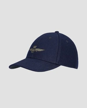 Granatowa Czapka Wełniana Z Daszkiem Aeronautica Militare