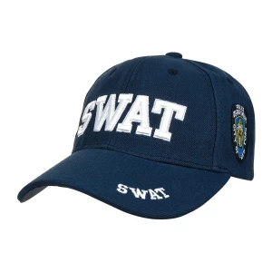 Granatowa czapka z daszkiem baseballówka SWAT uniwersalna granatowy Merg