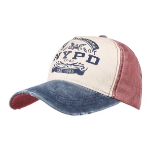 Granatowa czapka z daszkiem baseballówka vintage uniwersalna granatowy Merg