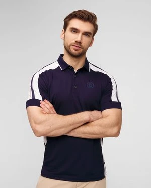 Granatowa koszulka polo męska BOGNER Claudius