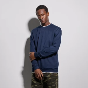 Granatowa koszulka z długim rękawem i białyi lamówkami House