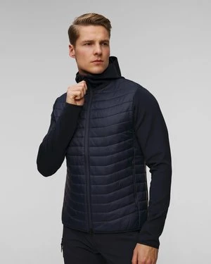 Granatowa kurtka hybrydowa męska J.Lindeberg Holden Quilt Hybrid Hood J Lindeberg