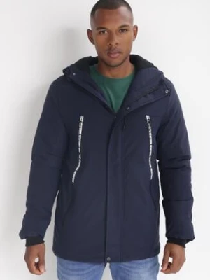 Granatowa Kurtka Parka Thaelosyne