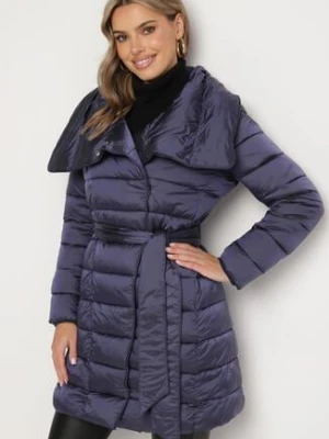 Granatowa Kurtka Pikowana Nikessa ann gissy