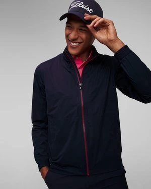 Granatowa kurtka przecideszczowa męska FootJoy Eu HydroKnit