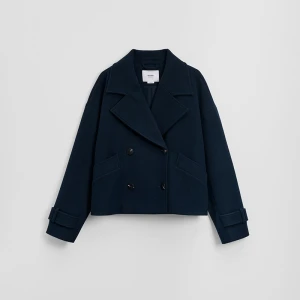 Granatowa kurtka przejściowa peacoat cropped House